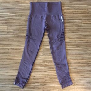 Gymshark Seamless Dark Purple Leggings - MEDIUM